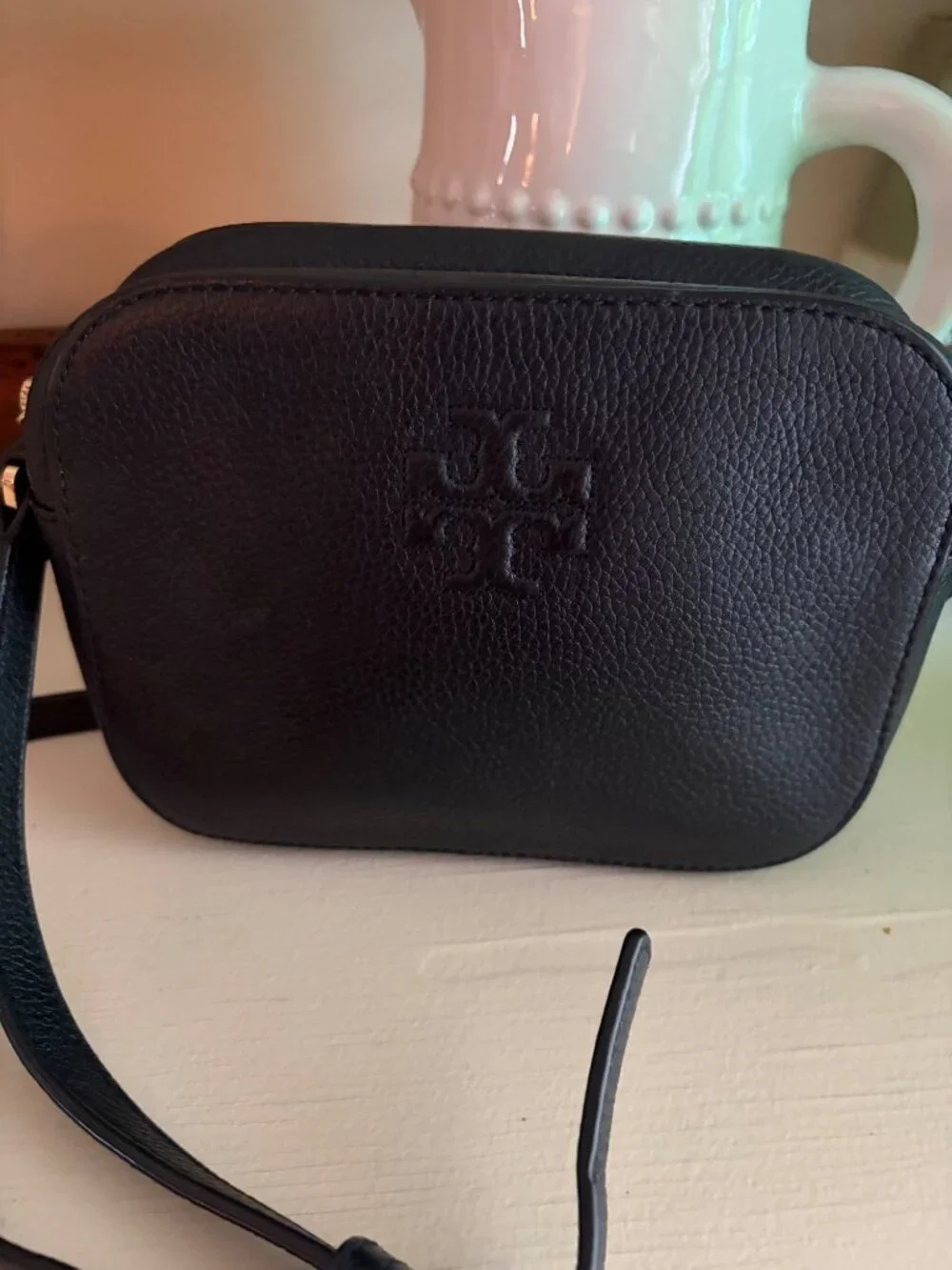 Tory Burch Black Leather Crossbody Bag